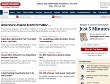 Tablet Screenshot of equitymaster.com